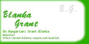 blanka grant business card